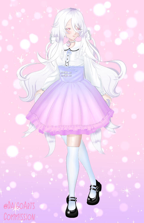 Art commission for Yue of her OC Seira from Twitter
