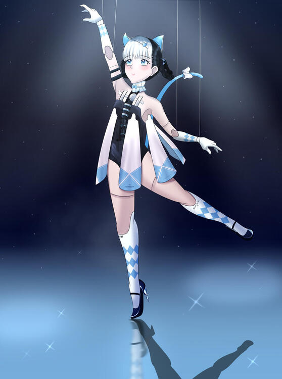 A fanart of Bombinata from a mobile game Punishing Gray Raven