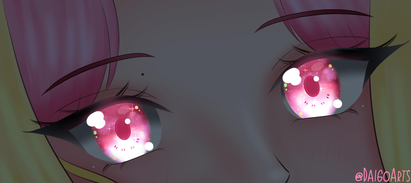 Night time version of the eye banner